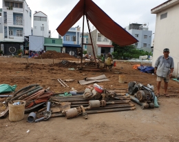 Công trình khoan giếng cty samco. Vị trí chợ đầu mối bình điền