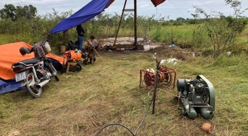 Công trình khoan giếng ở Long An